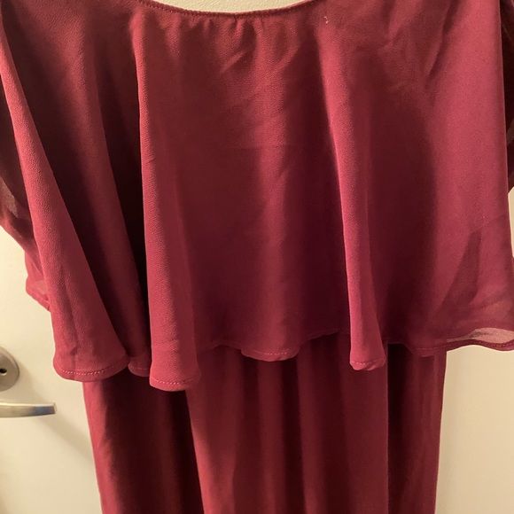 Show Me Your Mumu Caitlin dress in merlot - Picture 9 of 14